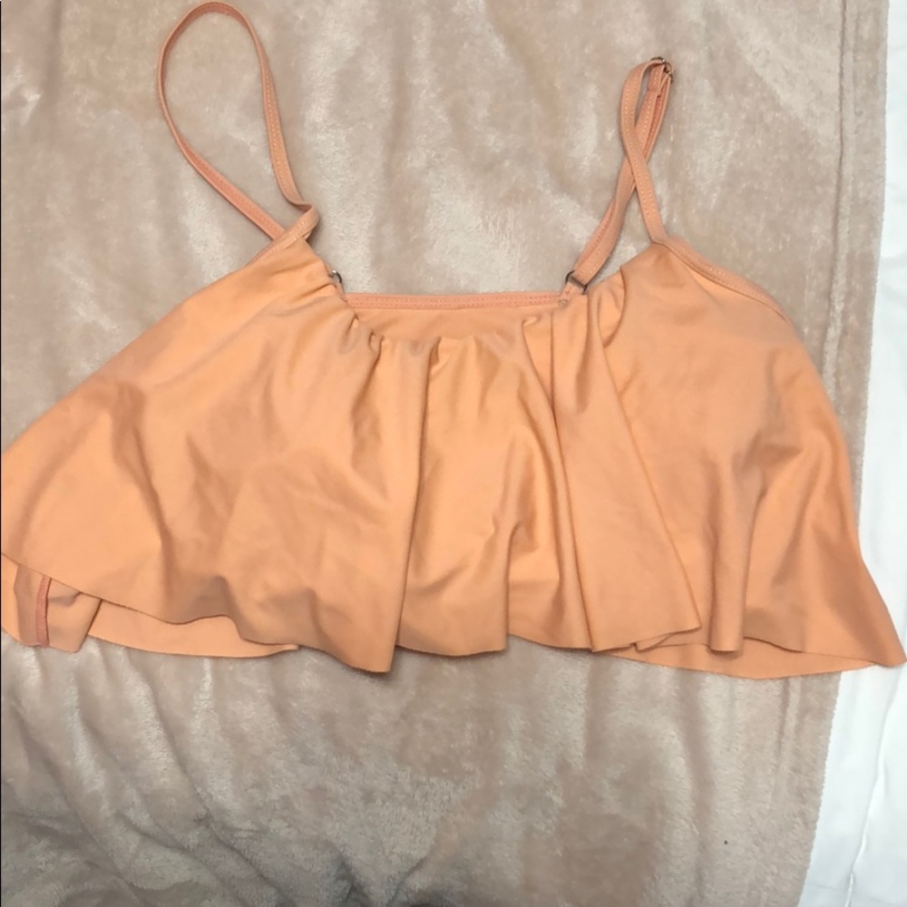 Peach bikini top